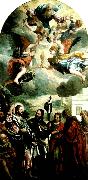 Paolo  Veronese christ with zebedee's wife and sons painting